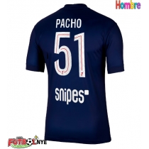 Camiseta Paris Saint-Germain Willian Pacho #51 Primera Equipación 2025-26 manga corta